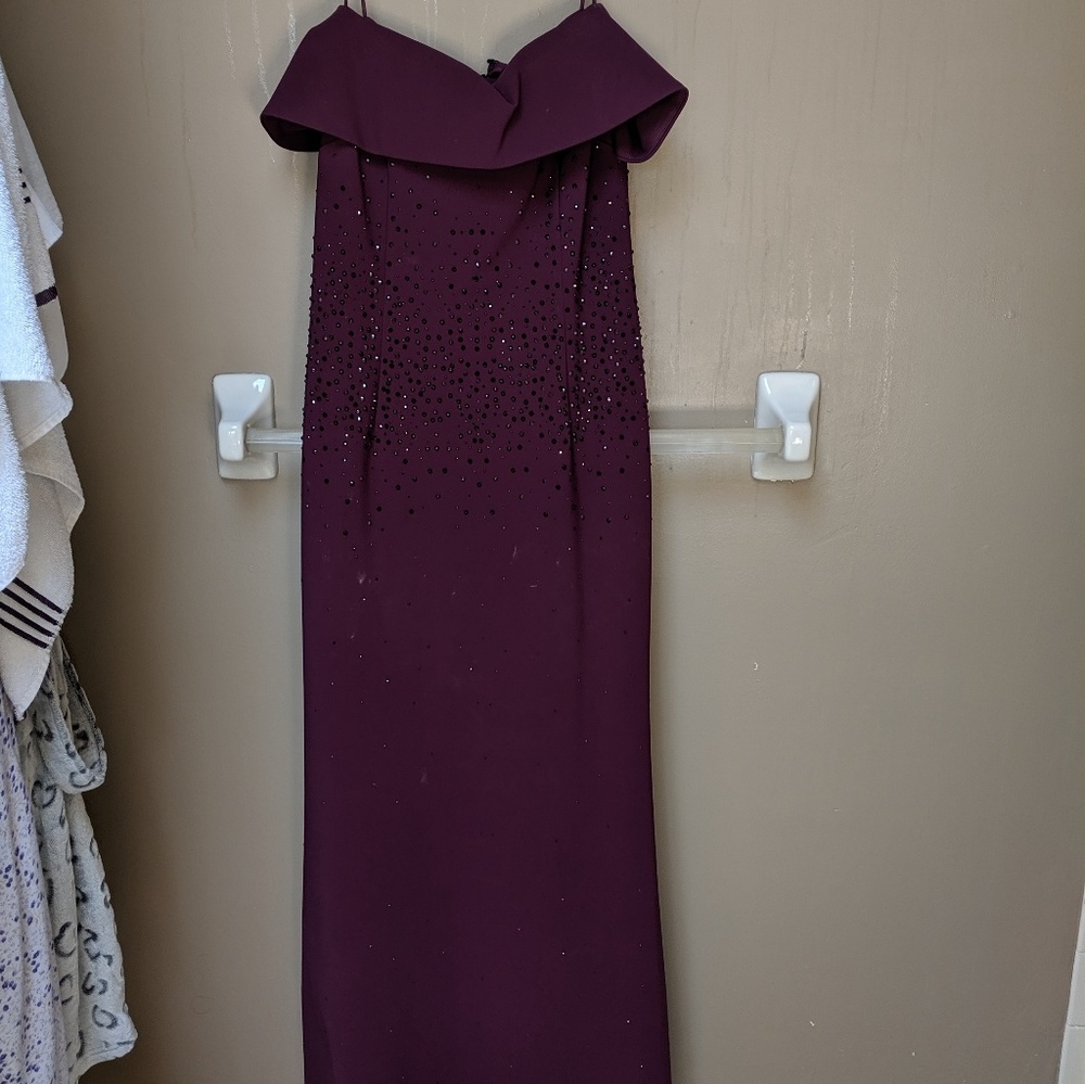 Off the shoulder gown